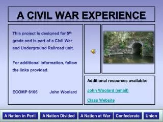 A Civil war experience