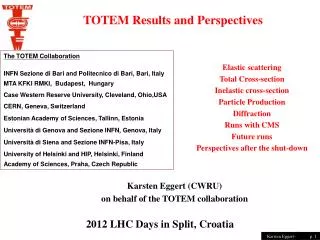 2012 LHC Days in Split, Croatia