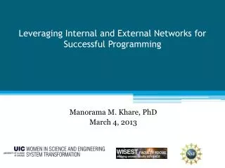 Leveraging Internal and External Networks for Successful Programming