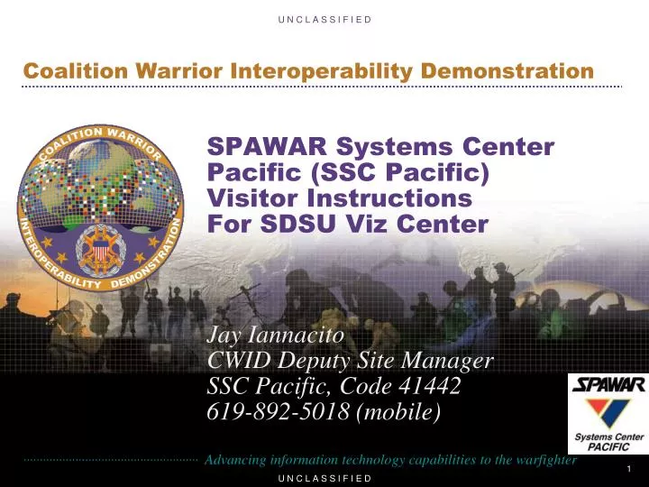 spawar systems center pacific ssc pacific visitor instructions for sdsu viz center
