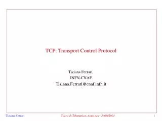 tcp transport control protocol