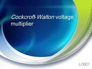 cockcroft walton voltage multiplier