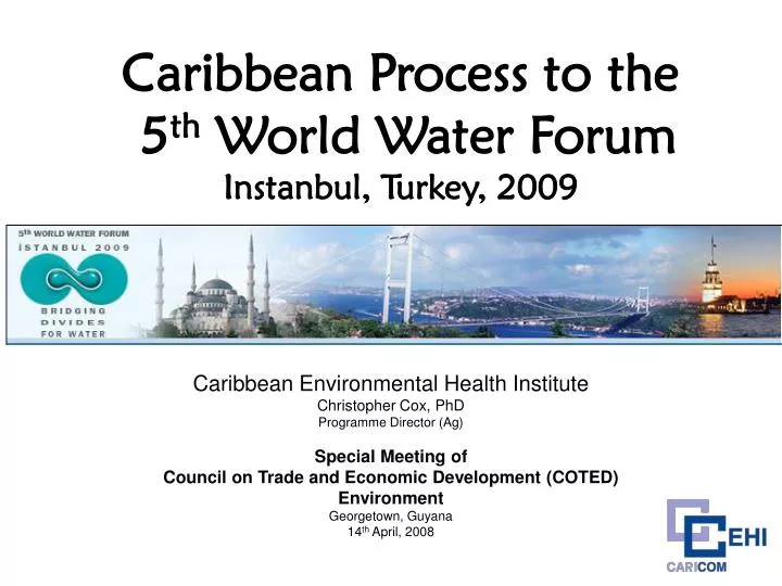 caribbean process to the 5 th world water forum instanbul turkey 2009