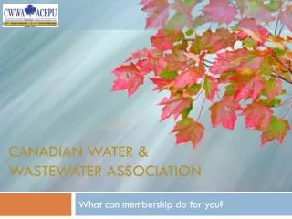 Canadian Water &amp; Wastewater Association