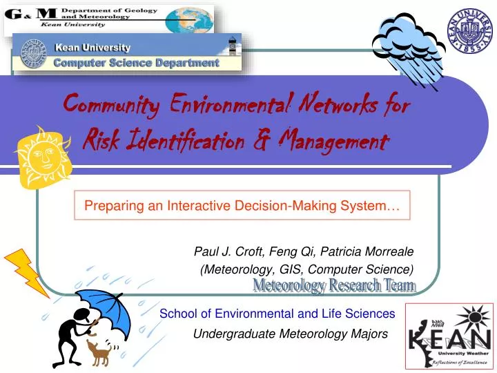 community environmental networks for risk identification management