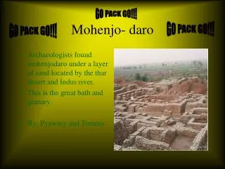 Mohenjo- daro