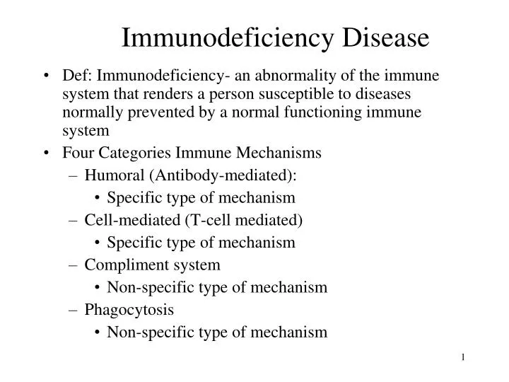 immunodeficiency disease