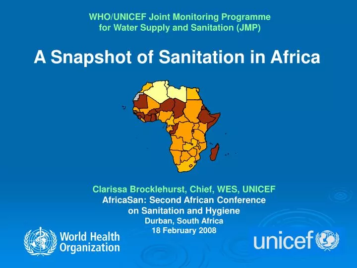 who unicef joint monitoring programme for water supply and sanitation jmp