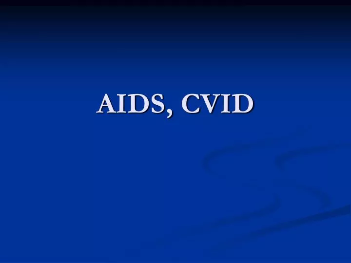 aids cvid