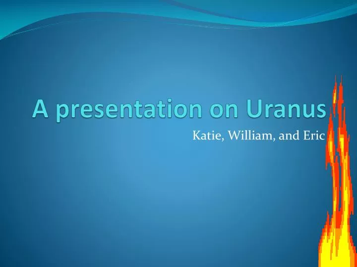 a presentation on uranus
