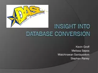 Insight into Database Conversion