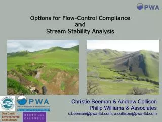 Christie Beeman &amp; Andrew Collison Philip Williams &amp; Associates