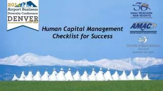 Human Capital Management Checklist for Success