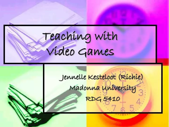 teaching with video games