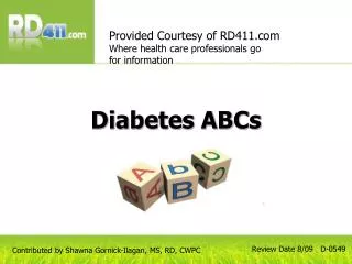 Diabetes ABCs