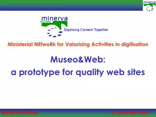Museo&amp;Web: a prototype for quality web sites