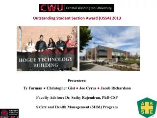 Outstanding Student Section Award (OSSA) 2013