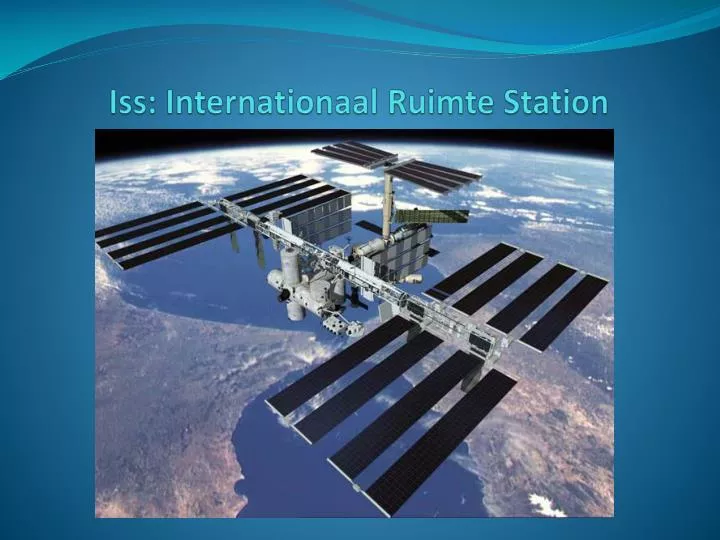 iss internationaal ruimte station