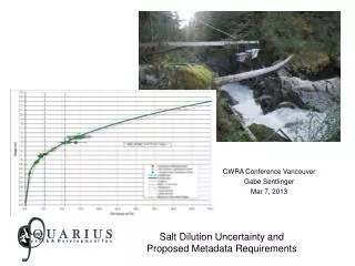 Salt Dilution Uncertainty and Proposed Metadata Requirements