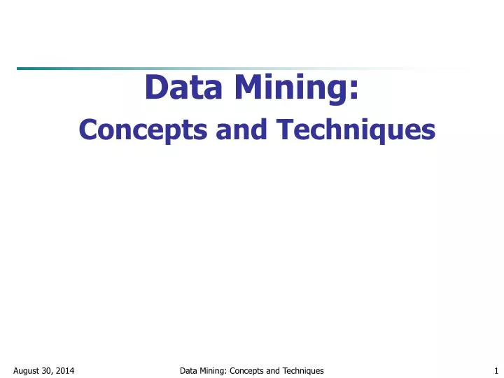 data mining concepts and techniques