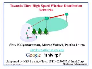 Towards Ultra-High-Speed Wireless Distribution Networks