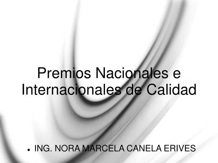 premios nacionales e internacionales de calidad