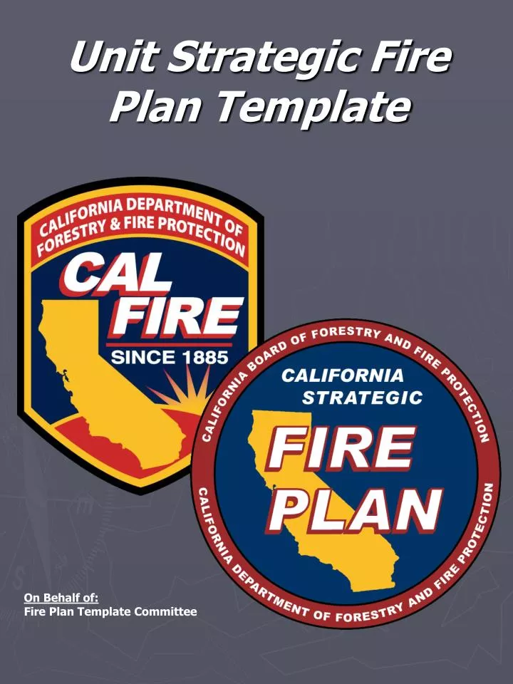 unit strategic fire plan template