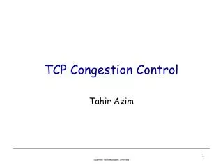 TCP Congestion Control