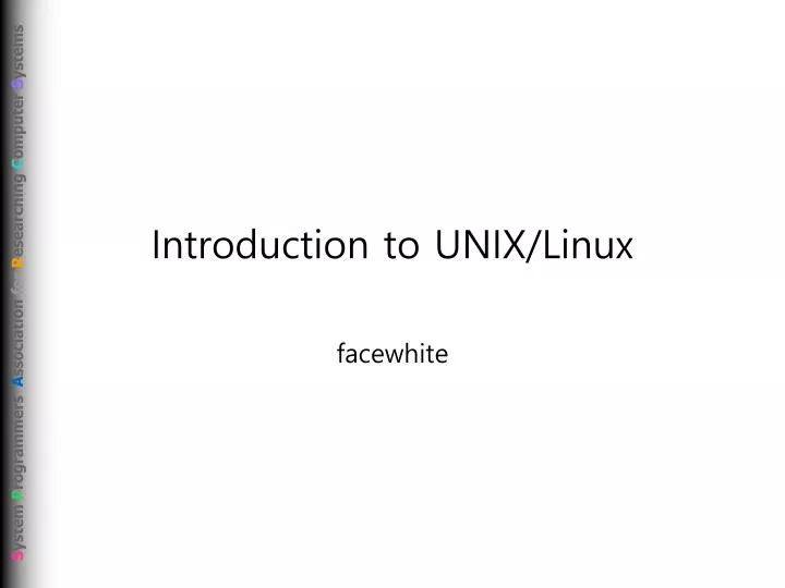 introduction to unix linux