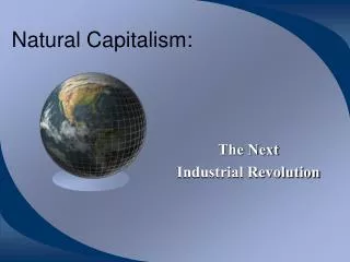 Natural Capitalism: