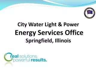 City Water Light &amp; Power Energy Services Office Springfield, Illinois