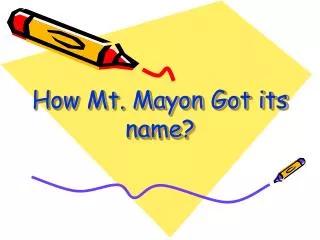 How Mt. Mayon Got its name?