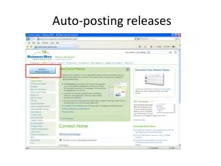 Auto-posting releases