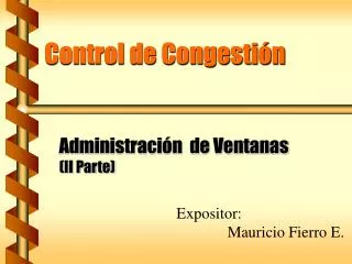 control de congesti n