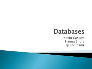 Databases