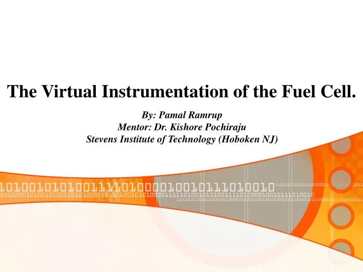 the virtual instrumentation of the fuel cell