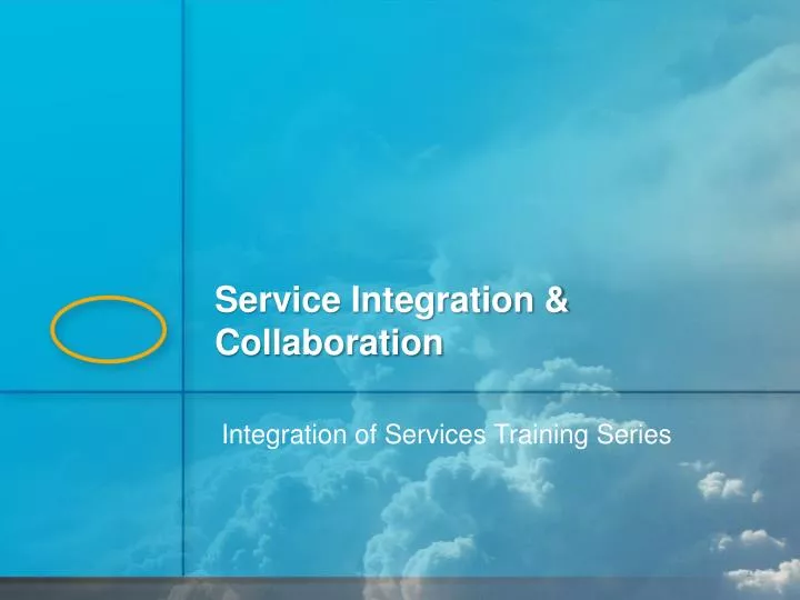 integration of services training series