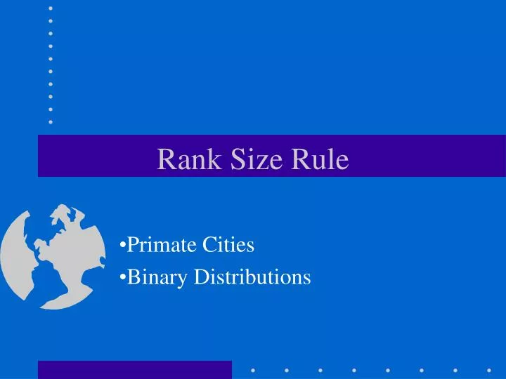 rank size rule