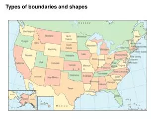 Types of boundaries and shapes