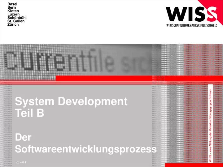 system development teil b der softwareentwicklungsprozess
