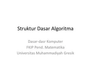 struktur dasar algoritma