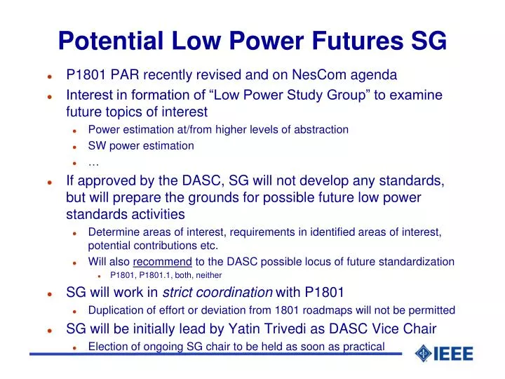 potential low power futures sg