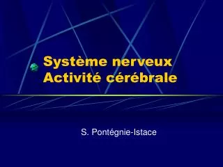 syst me nerveux activit c r brale
