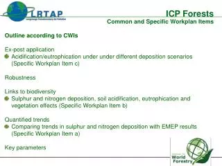 Outline according to CWIs Ex-post application