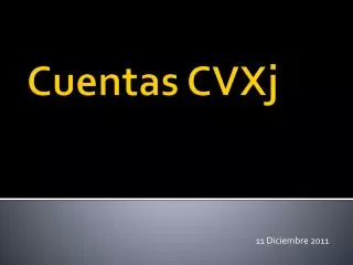 cuentas cvxj