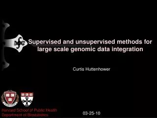 Supervised and unsupervised methods for large scale genomic data integration