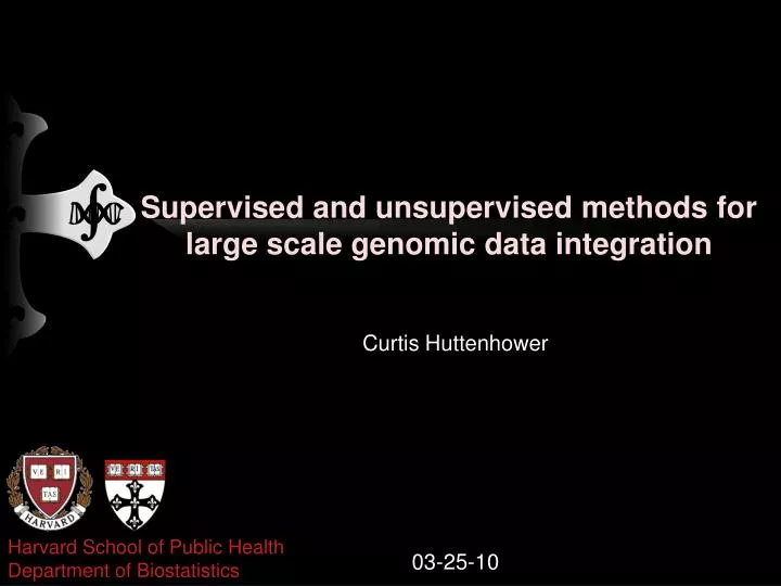 supervised and unsupervised methods for large scale genomic data integration