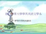 國立東華大學學英美語文學系 - slide 1