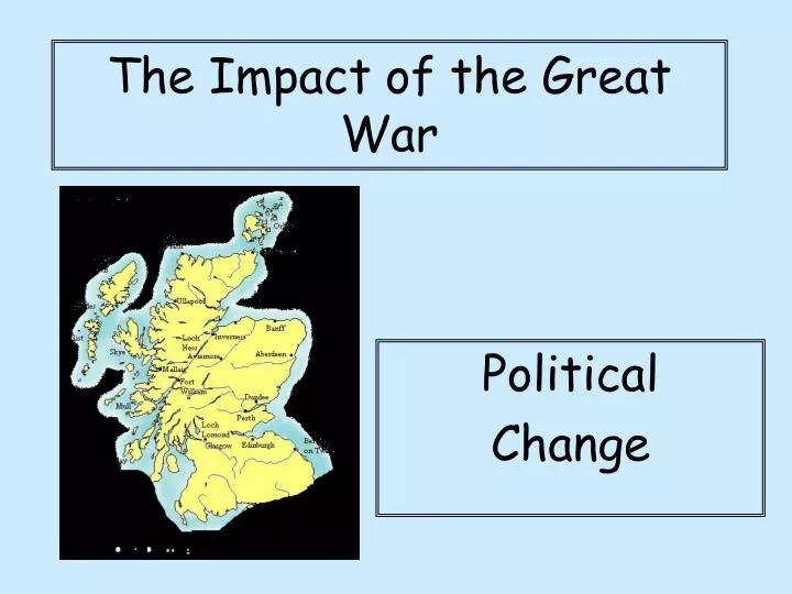 the impact of the great war