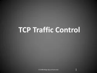 TCP Traffic Control